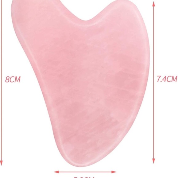 2 for $40 Gua Sha Rose Quartz (Natural Crystal) - Picture 3 of 12